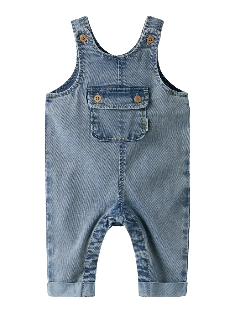 Ben Baggy Denim Smækbukser   Medium Blue Denim   80 fra Name It