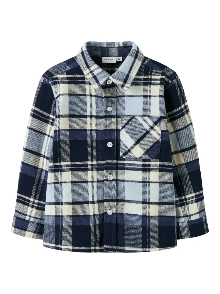 Detul Overshirt   Blue Fog   104 fra Name It