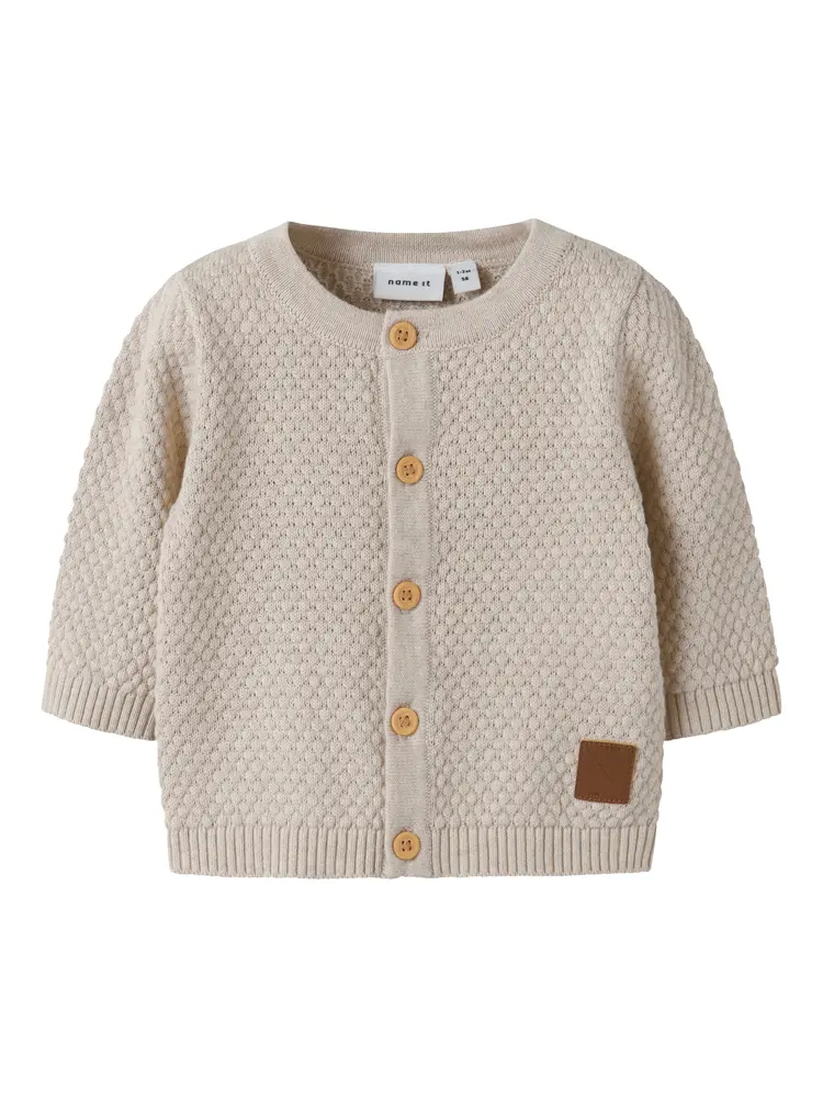 Denver Cardigan   Peyote Melange   80 fra Name It