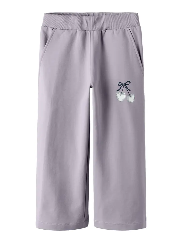 Basalt Sweat Wide Bukser   Lavender Gray   116 fra Name It