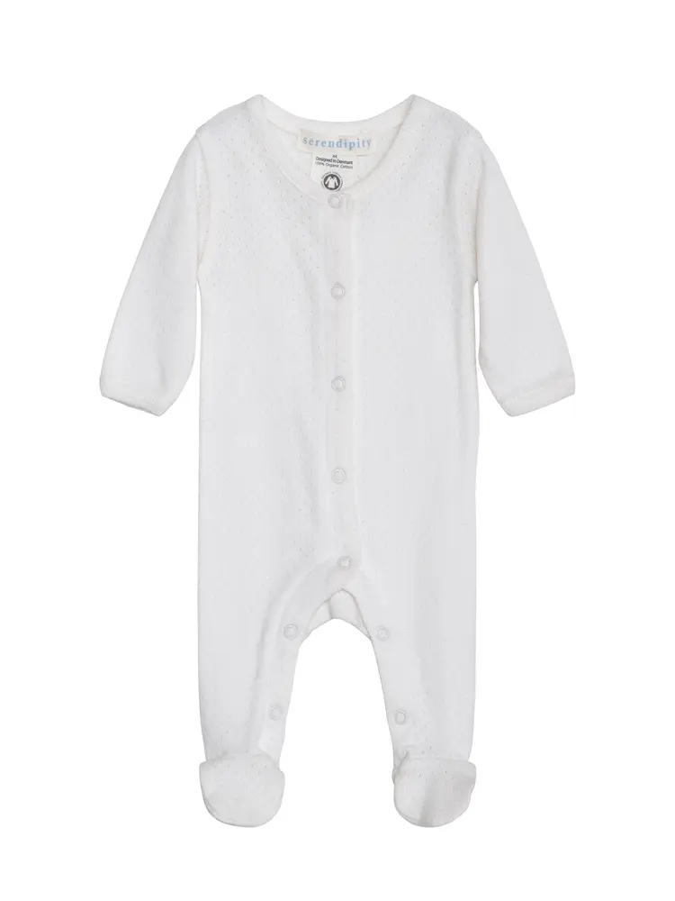 Nyfødt Dragt   Off White   50 fra Serendipity Organics