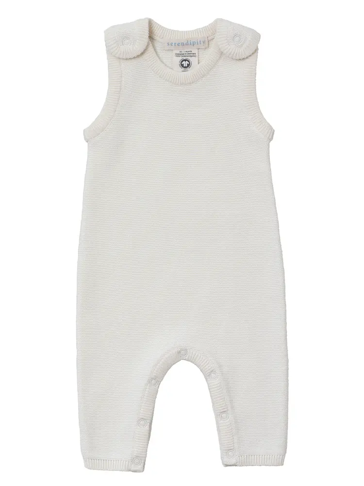 Strikket Romper Creme 56cm fra Serendipity Organics