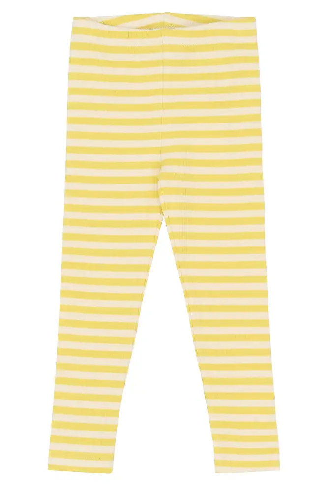 Fro Rib Leggings   Dusky Citron Striped   110 fra The New Siblings