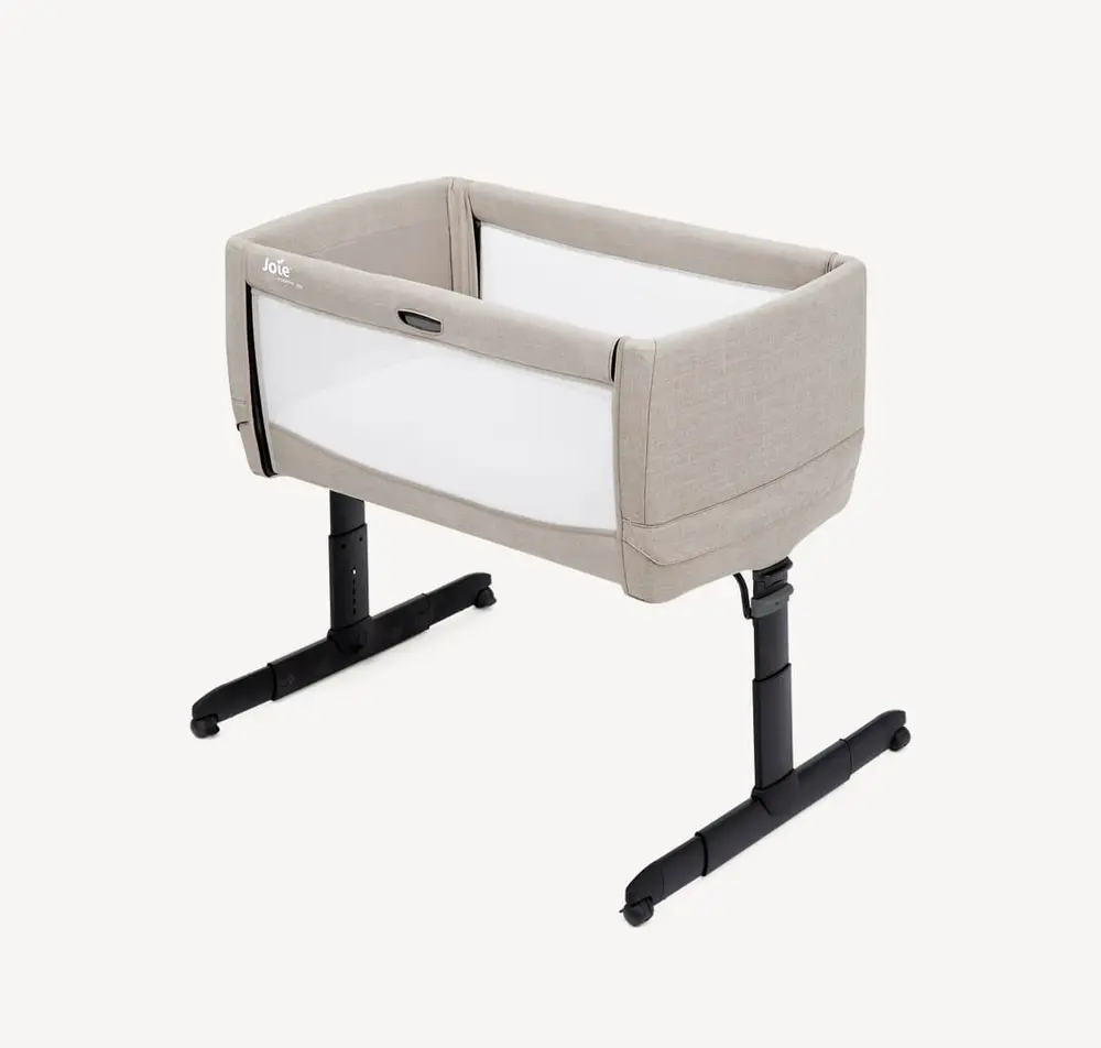 Side By Side Seng, Foldbar, Roomie Go, Beige fra Joie