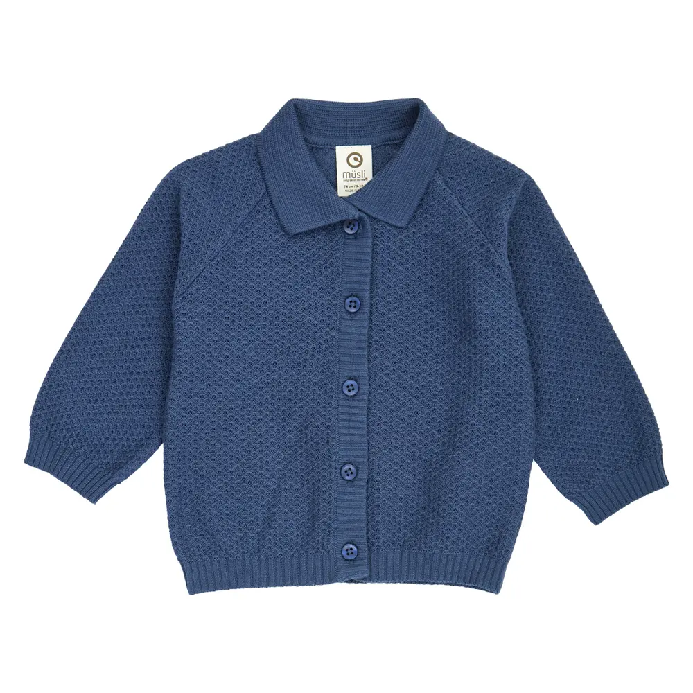 Bff Strikket Cardigan   Navy   74 fra Müsli