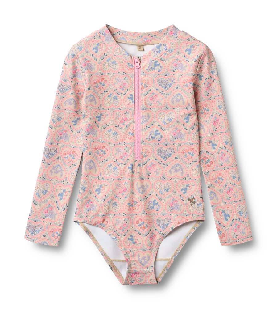 Margot Badedragt   Pink Heart Flowers   122 fra Wheat