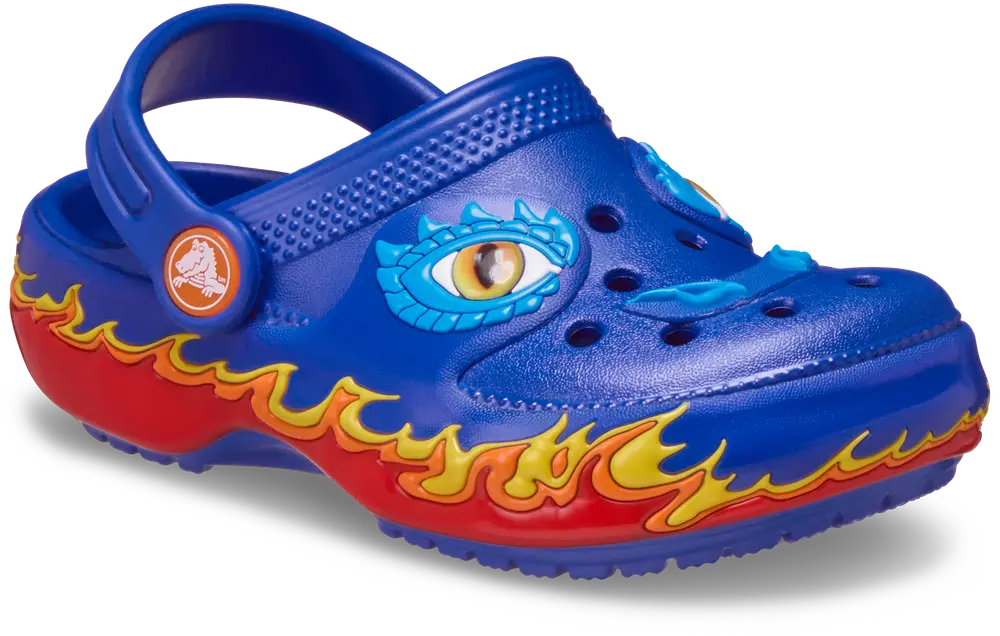 Classic Dragon Lights Blue Bolt 22 23 fra Crocs