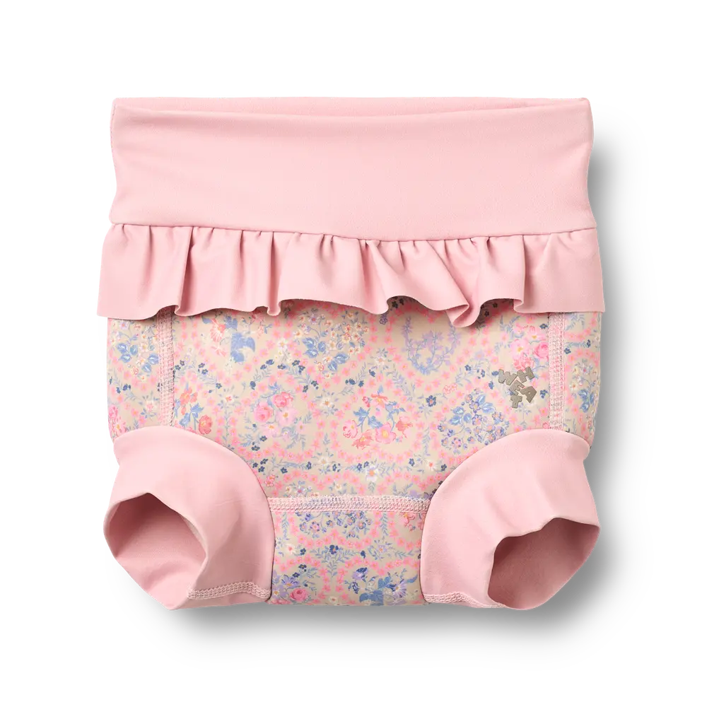 Rita Neoprene Badeble   Pink Heart Flowers   2 3 år fra Wheat