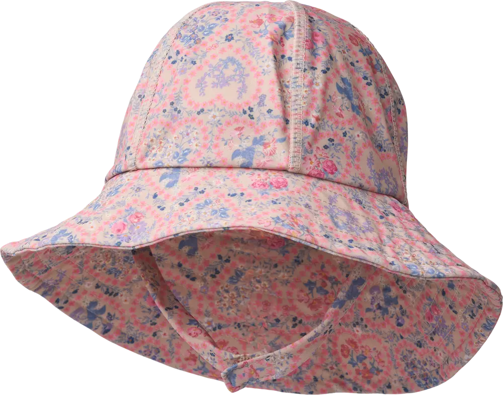 Bora Uv Solhat   Pink Heart Flowers   48 51cm fra Wheat