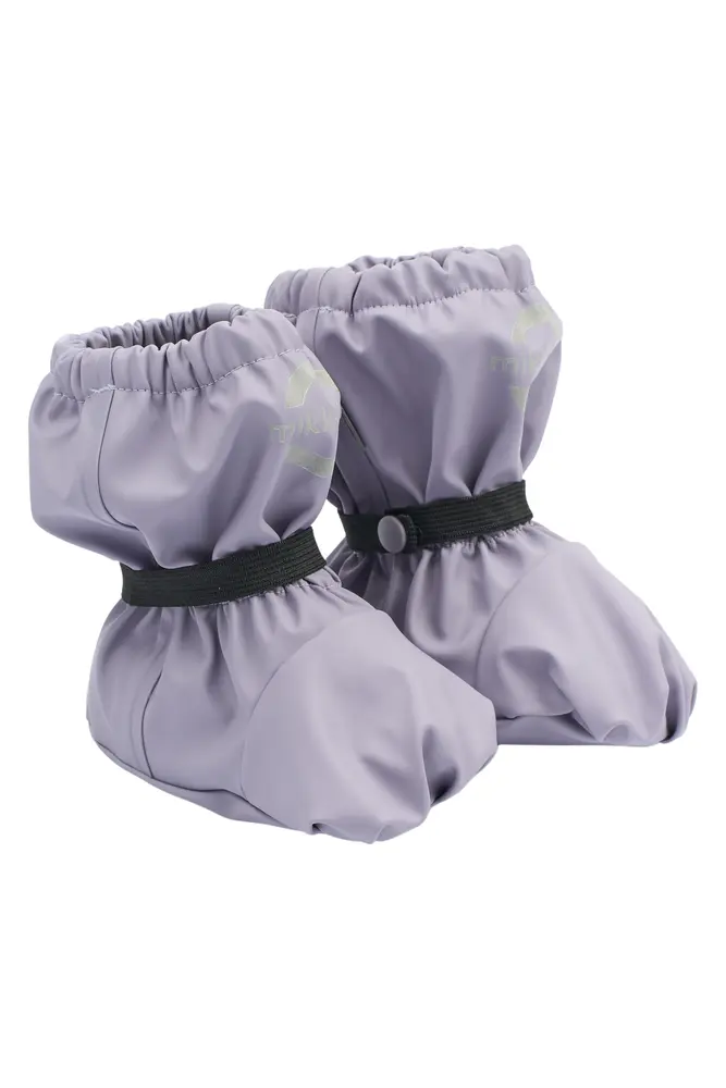 Regnovertræks Footies Pu M. Fleece Lavender Gray 74 fra Mikk-line