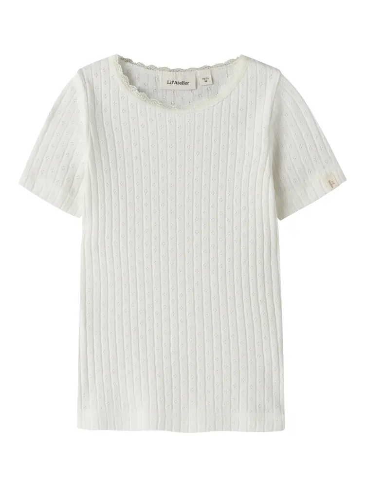 Haldis T Shirt Coconut Milk 122 128 fra Lil' Atelier