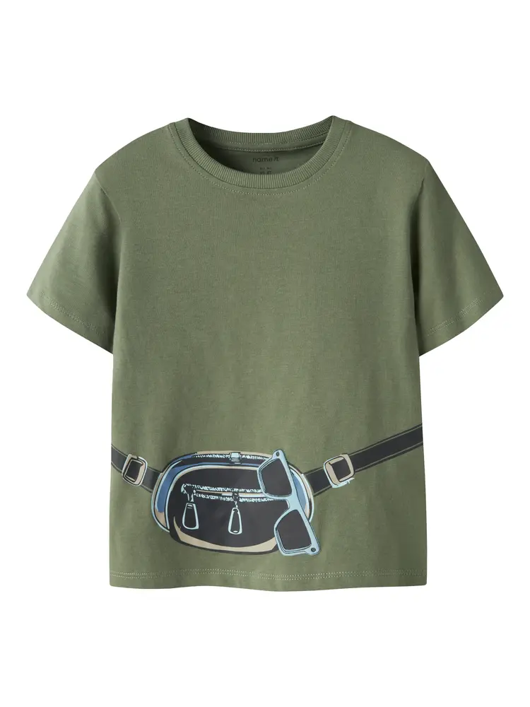 Henni T Shirt Olivine 116 fra Name It