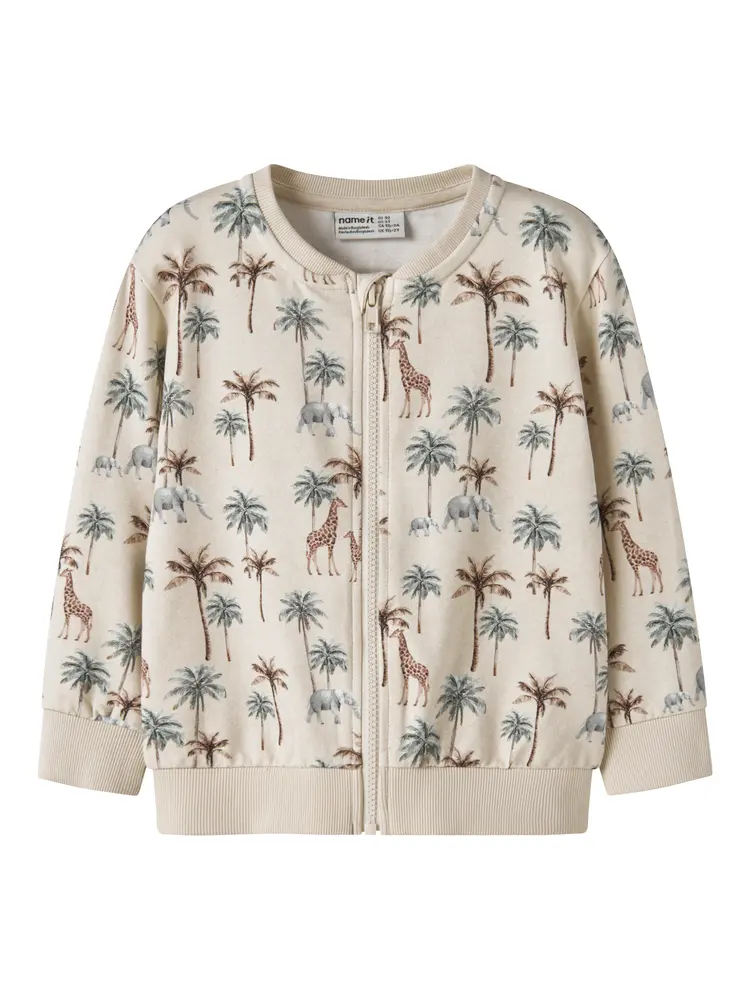 Henry Sweatshirt   Peyote Melange   122 128 fra Name It