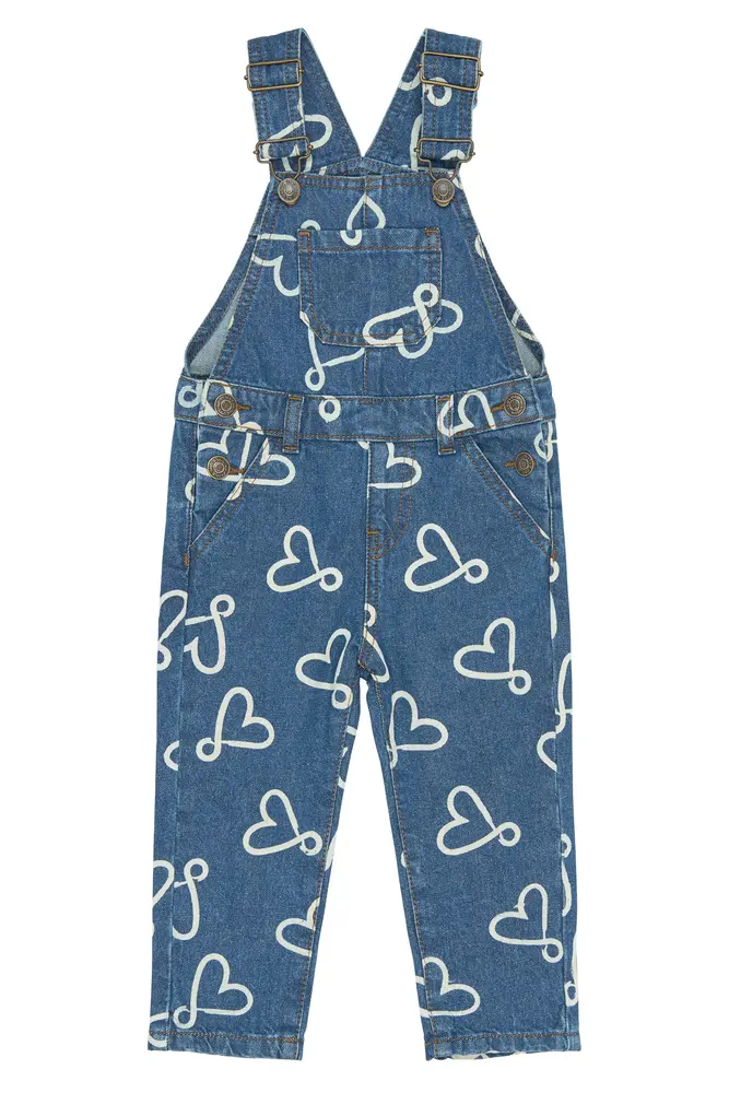 Shea Denim Buksedragt   Medium Blue Denim Aop   98 fra The New Siblings