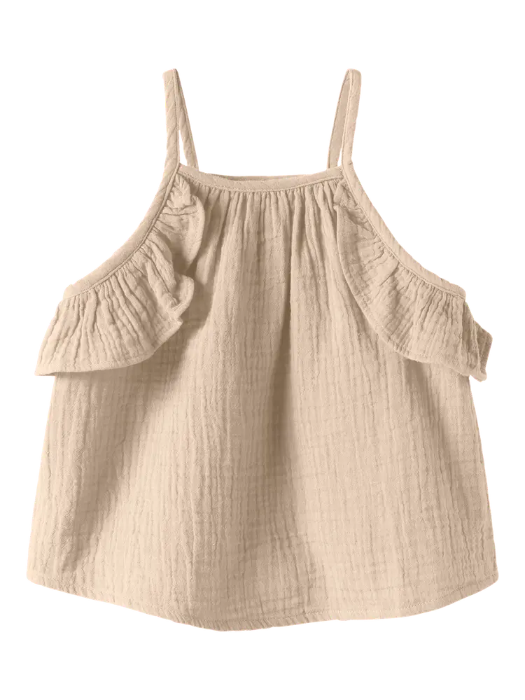 Hiisa Strap Top   Brazzilian Sand   116 fra Name It