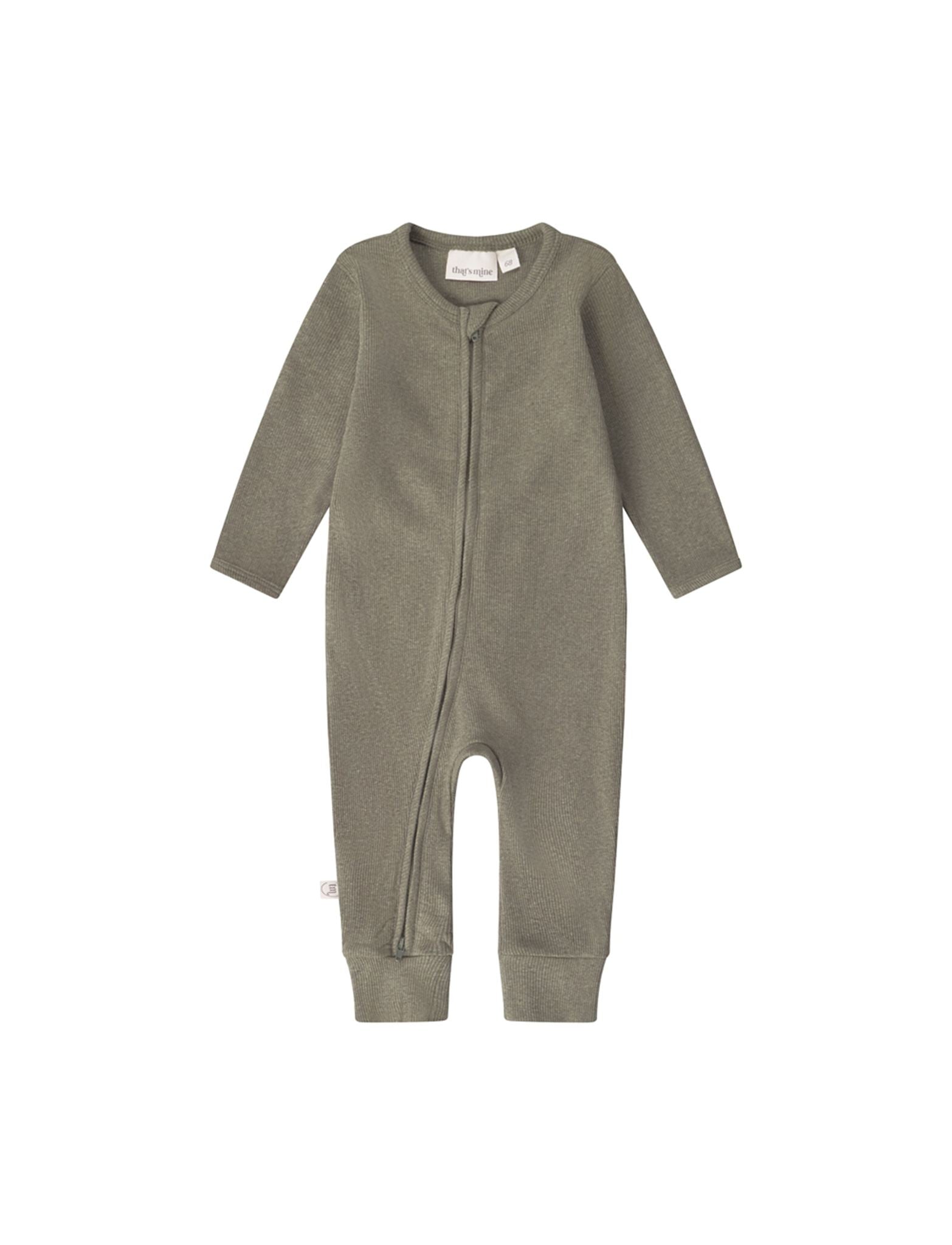 That's Mine   Cathie Onesie   Green Melange   50cm   0m fra That's Mine