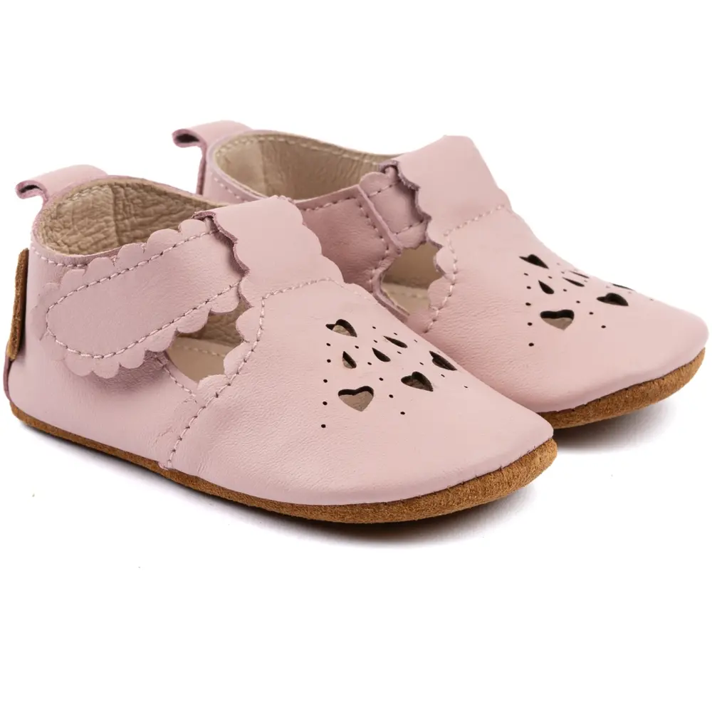 Prewalker Læder Sandal Hjerte   Adobe Rose   12 18 Mdr. fra Mikk-line