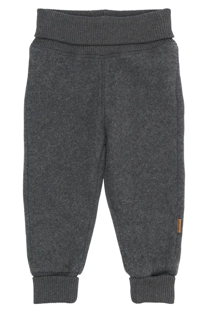Bomuld Fleece Bukser   Anthracite Melange   56 fra Mikk-line