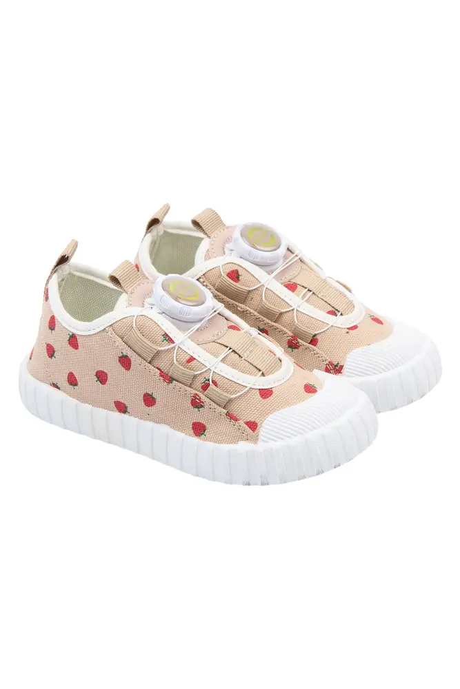 Mikk Line Canvas Sneakers   Strawberry   28 fra Mikk-line