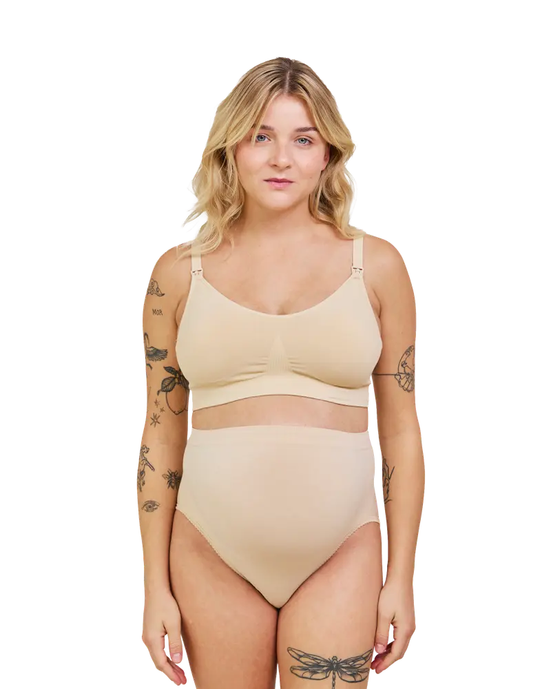 Maternity Support Panty   Beige   L fra Carriwell