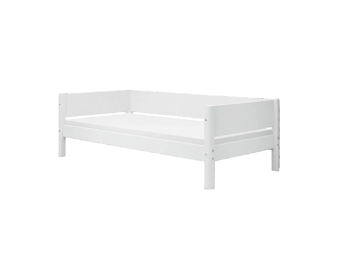 White Enkeltseng 90x200 Cm M. Baggavl   Hvid fra Flexa