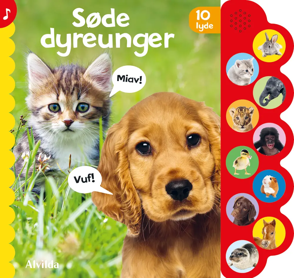 Søde Dyreunger (10 Lyde) fra Alvilda