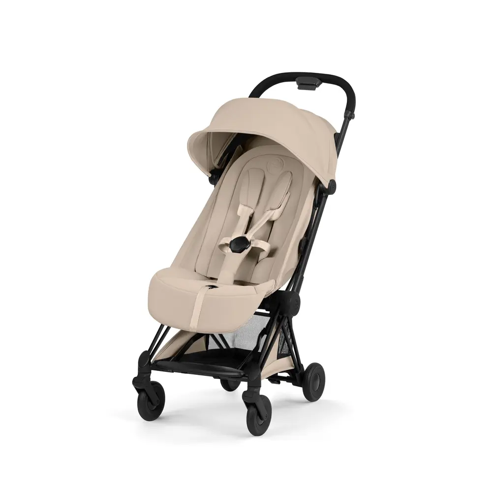 Coya Style Klapvogn Matt Black Cozy Beige fra Cybex