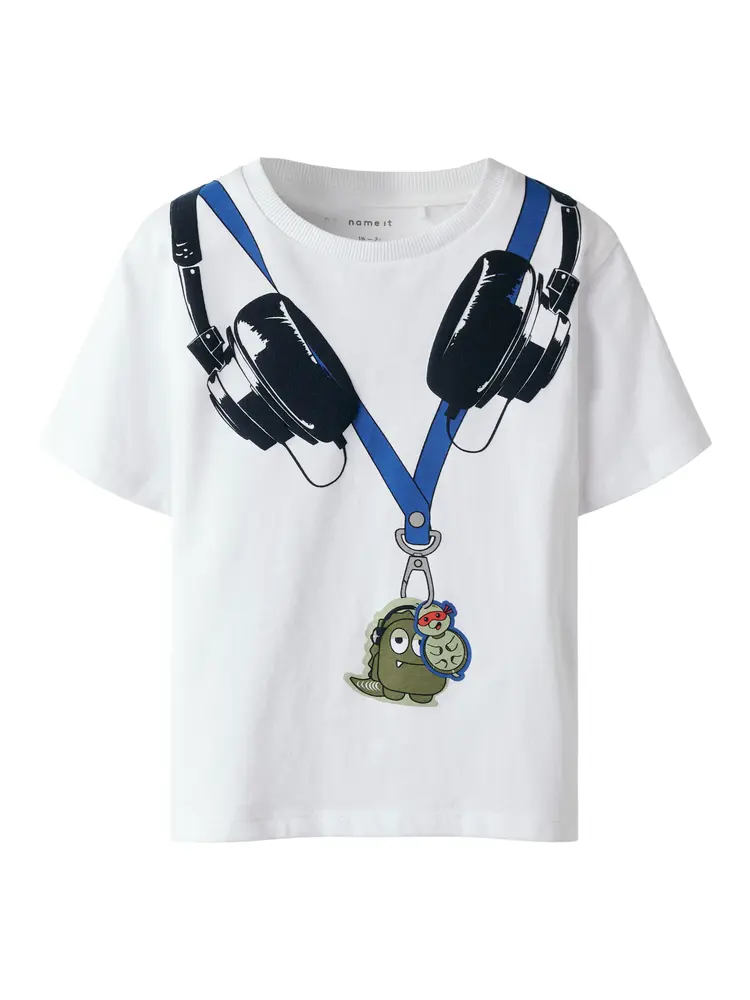 Henni T Shirt   Bright White   98 fra Name It