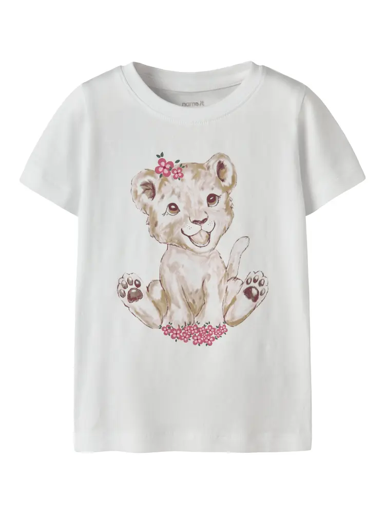 Herta T Shirt   Bright White   98 fra Name It