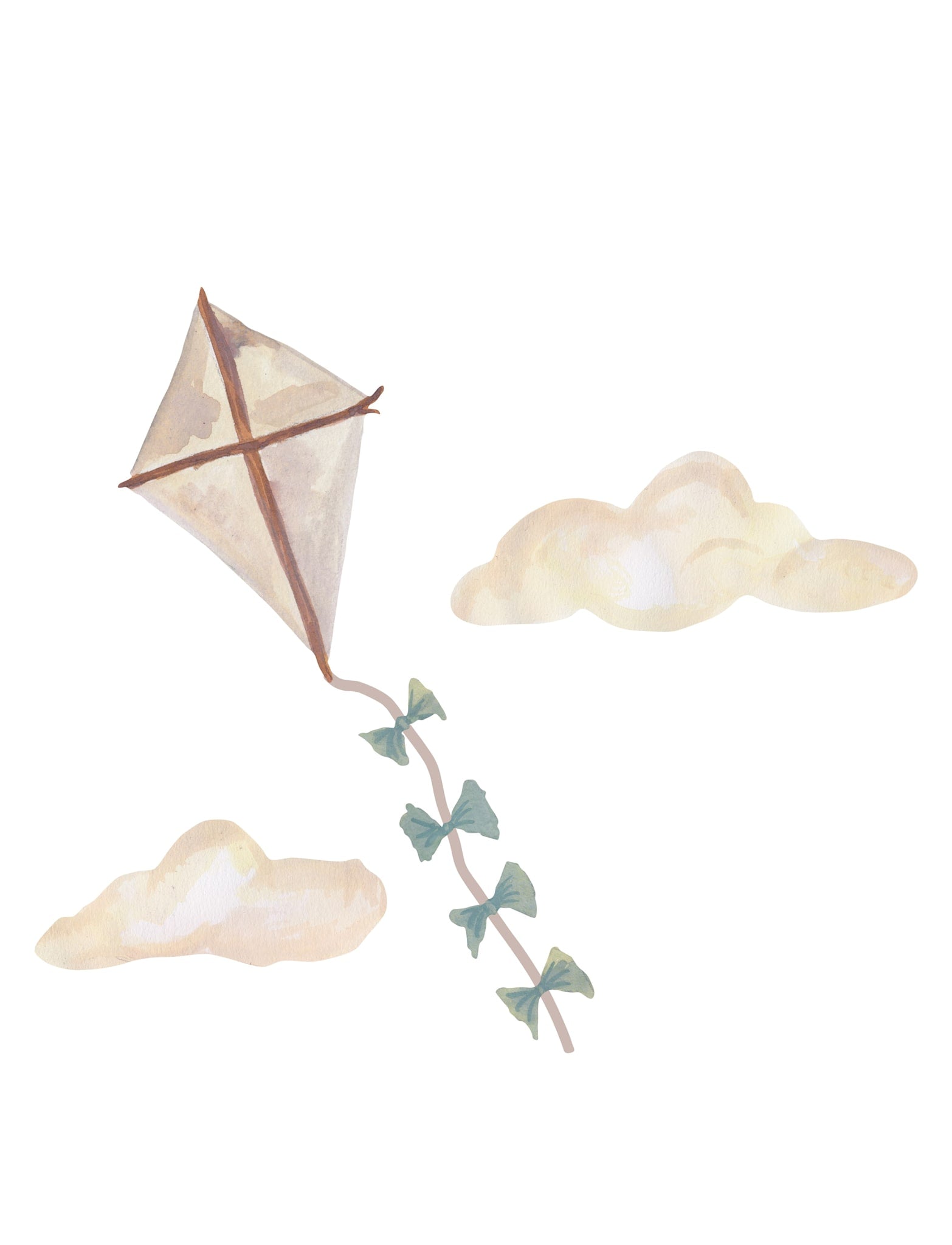 That's Mine   Wallsticker Drage   Beige fra That's Mine