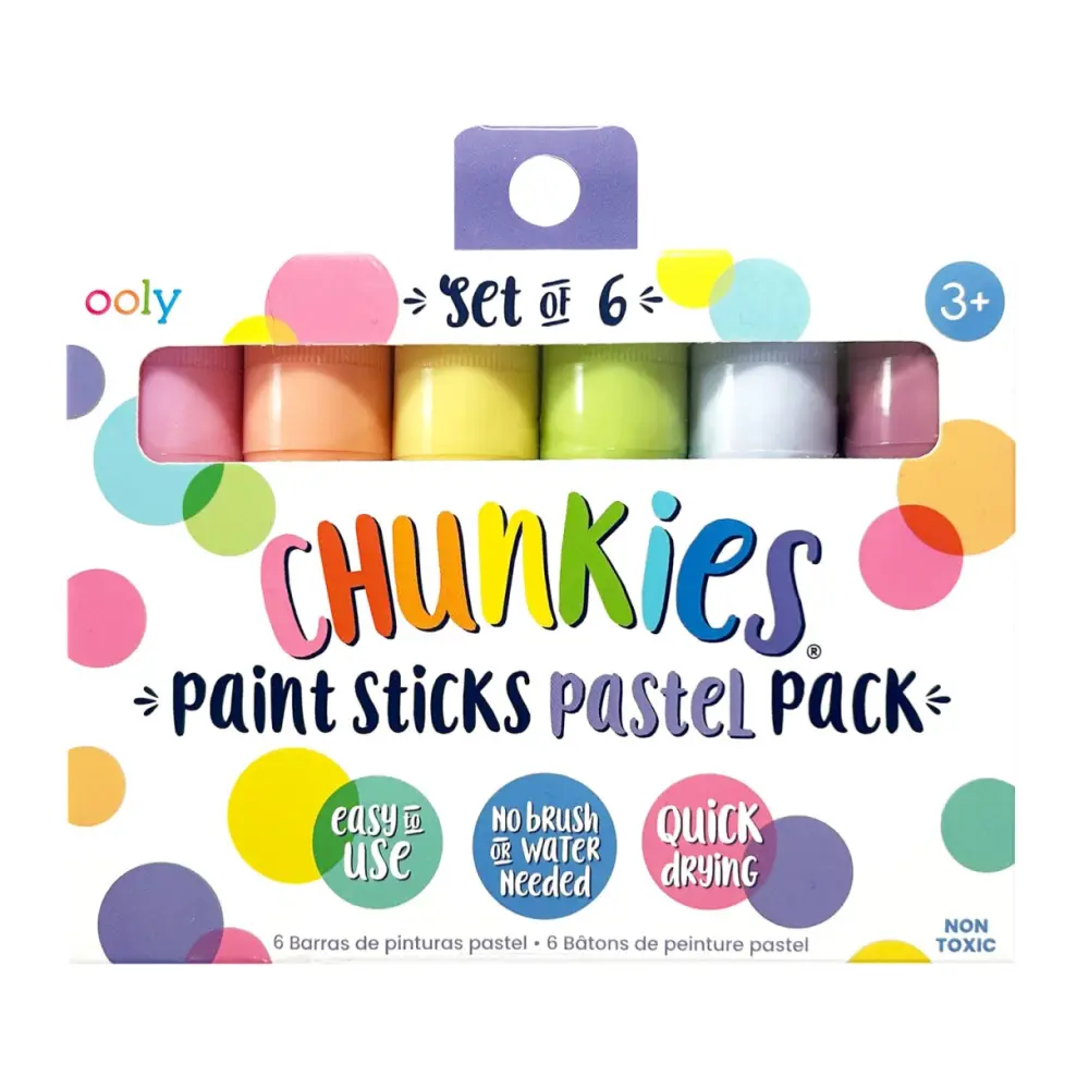 Malestift 6 Stk   Chunkies Pastel fra Ooly