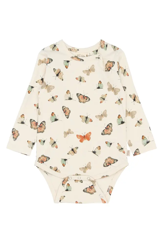 Star Langærmet Body   Eggnog Butterfly   86 fra Petit Piao