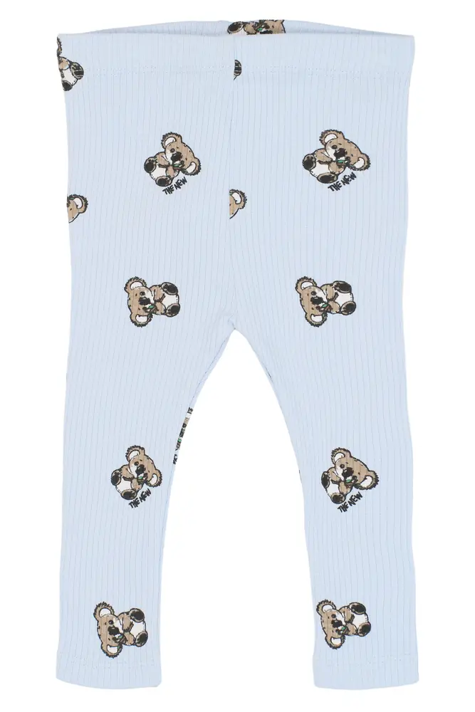 Topper Rib Leggings   Heather Aop   62 fra The New Siblings