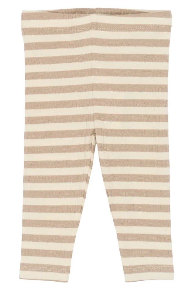 Fro Rib Leggings   Humus Striped   74 fra The New Siblings
