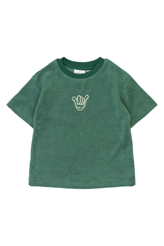 Terry T Shirt   Posy Green   104 fra The New Siblings
