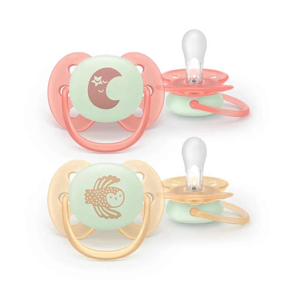Ultra Soft Nat Sut 0 6m   Gul Rød fra Philips Avent
