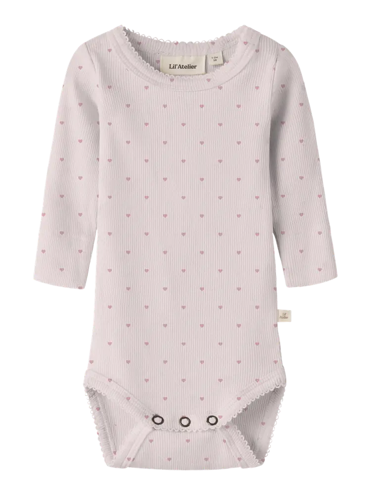 Gago Langærmet Body Slim   Hushed Violet   68 fra Lil' Atelier