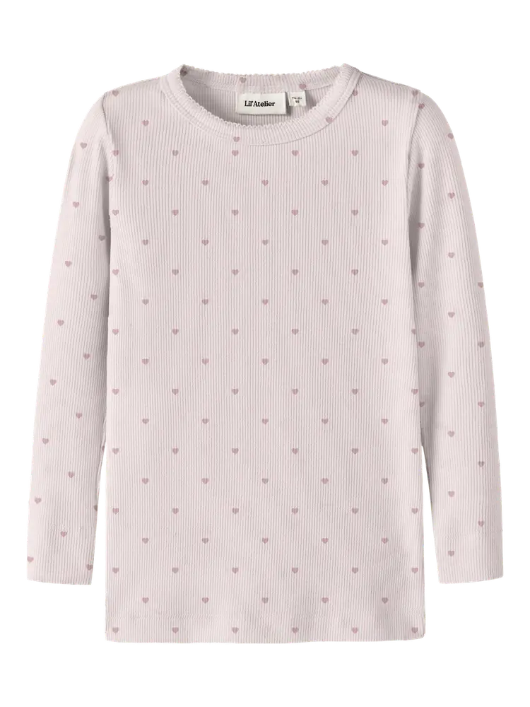 Gago Slim Langærmet Top   Hushed Violet   98 fra Lil' Atelier