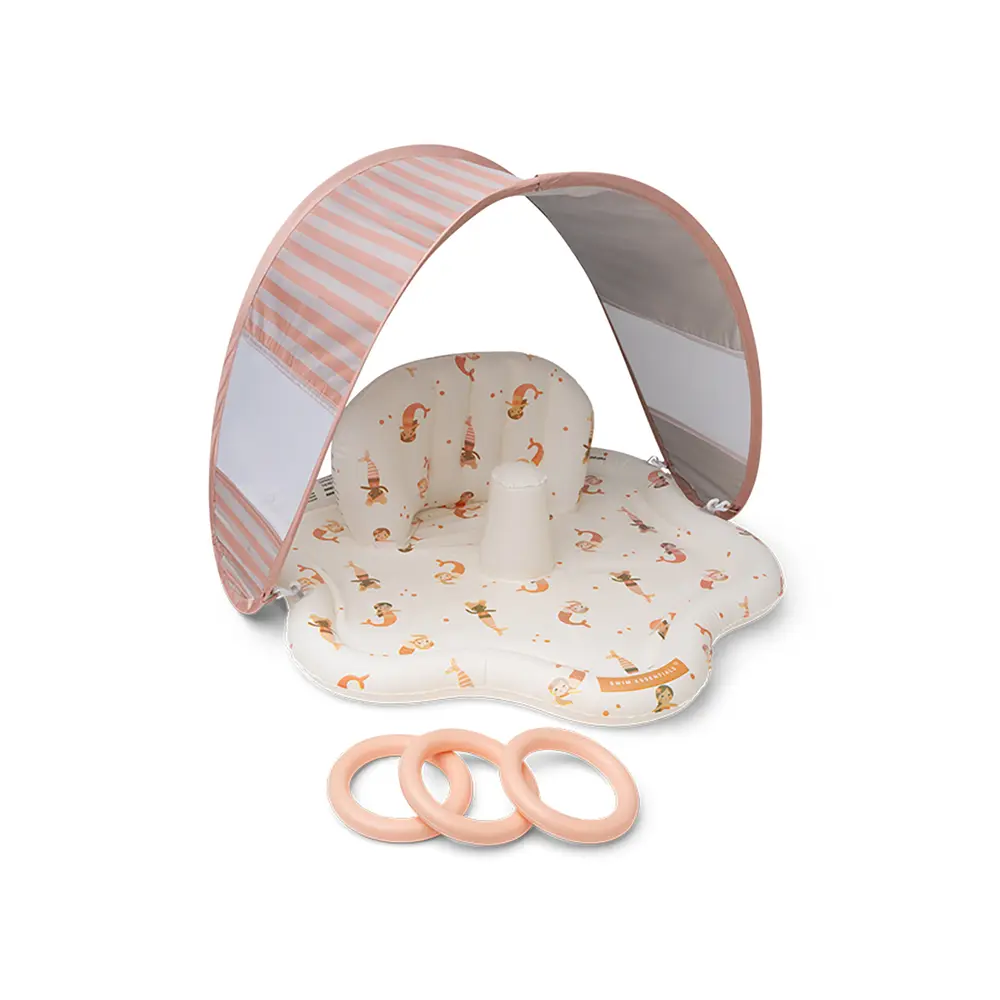 Baby Plaskestol Med Skygge   Mermaid Bubbles fra Swim Essentials