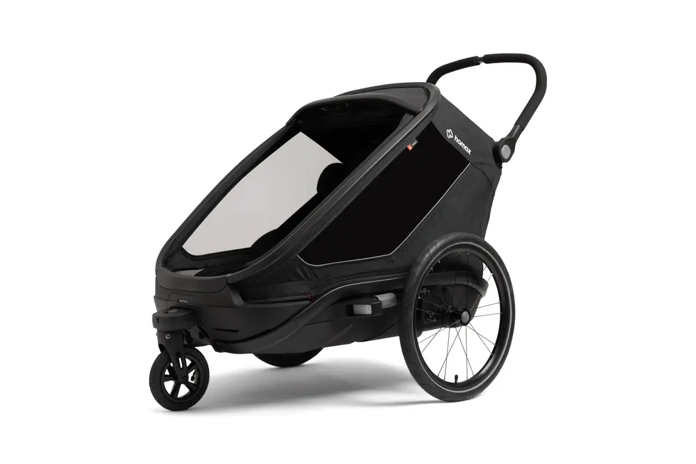 Outback Next Double Cykelvogn   Black fra Hamax