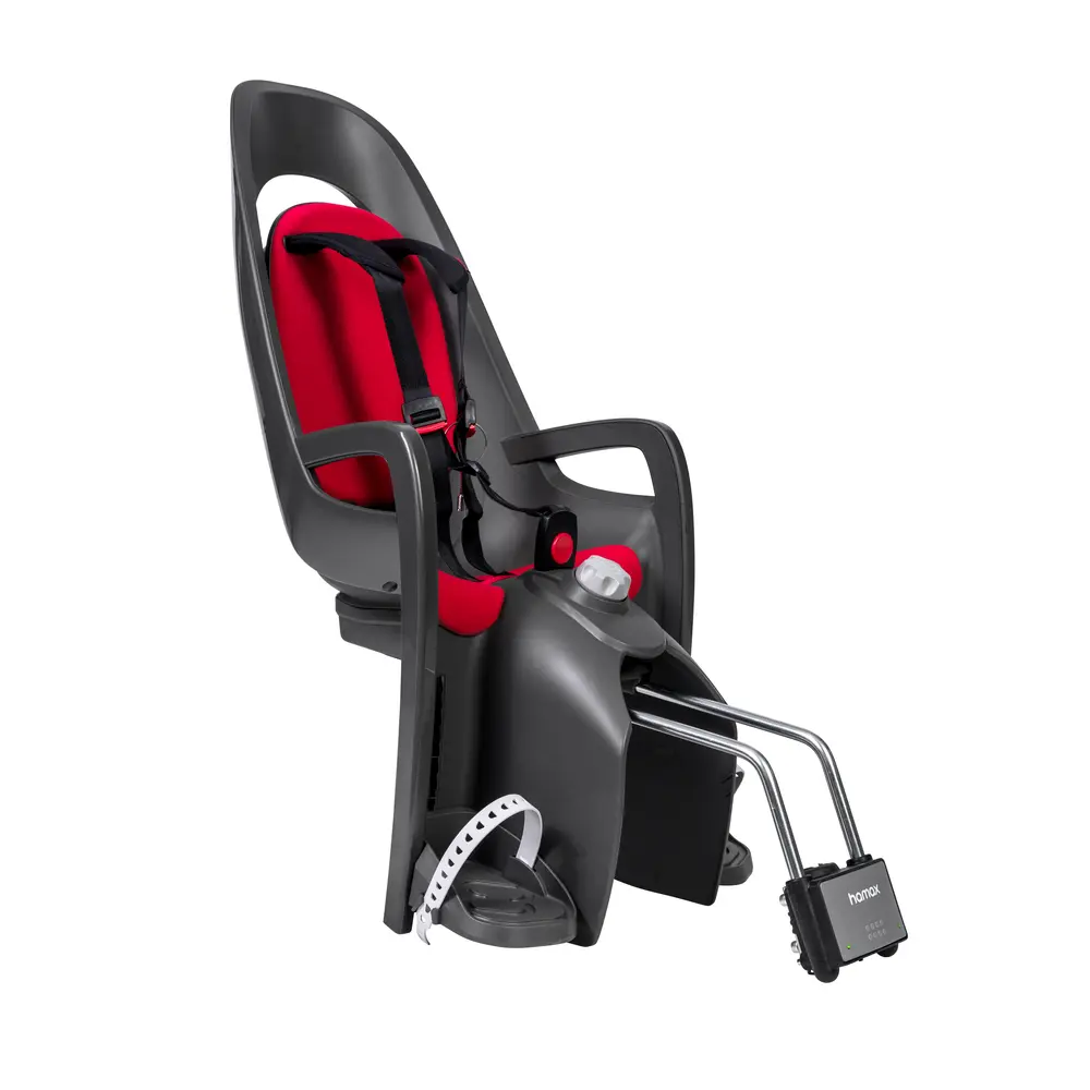 Caress Cykelsæde   Dark Grey Red fra Hamax
