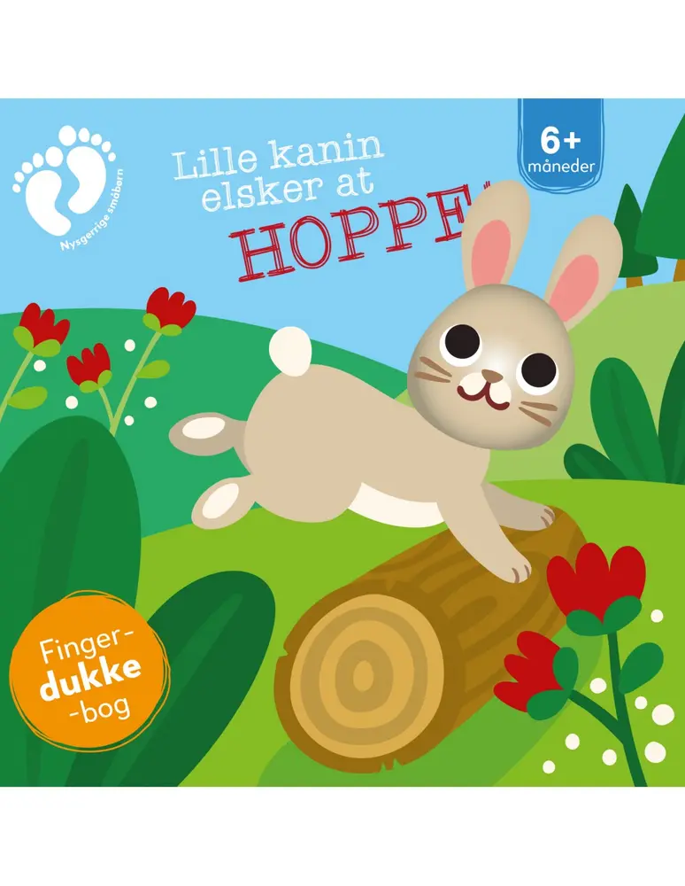 Lille Kanin Elsker At Hoppe Med Fingerdukke fra Globe