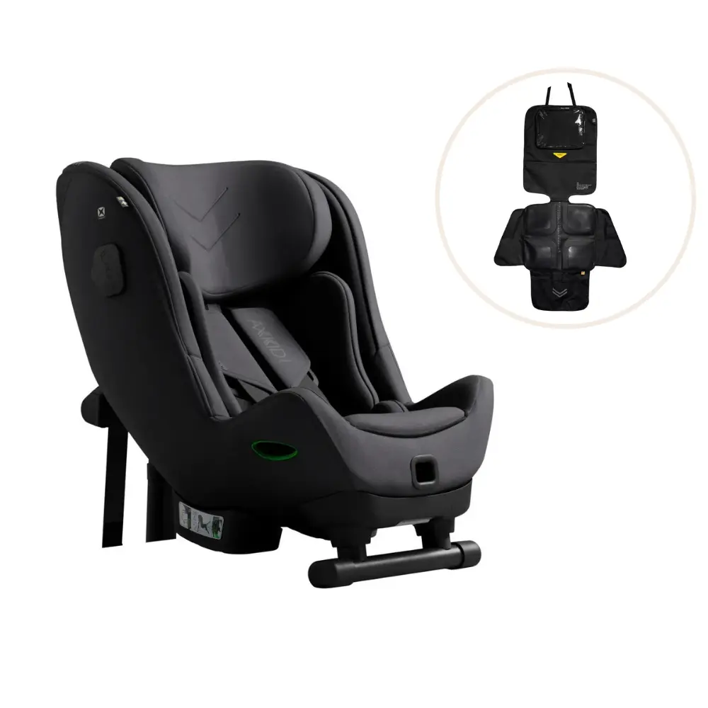 Minikid 4 Max Autostol Inkl. Sædebeskytter   Arctic Mist Grey fra Axkid