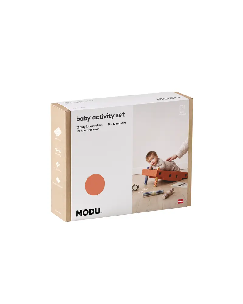 Baby Motoriksæt   Burnt Orange   Dusty Green fra Modu
