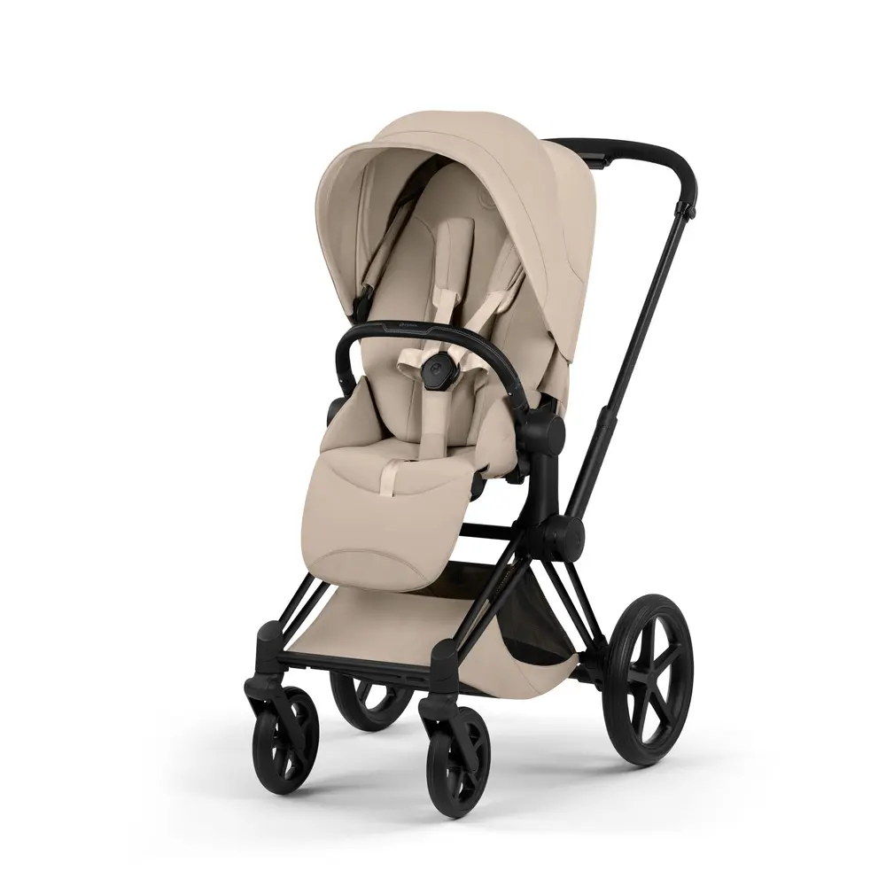 Priam Klapvogn   Style   Cozy Beige Matt Black fra Cybex