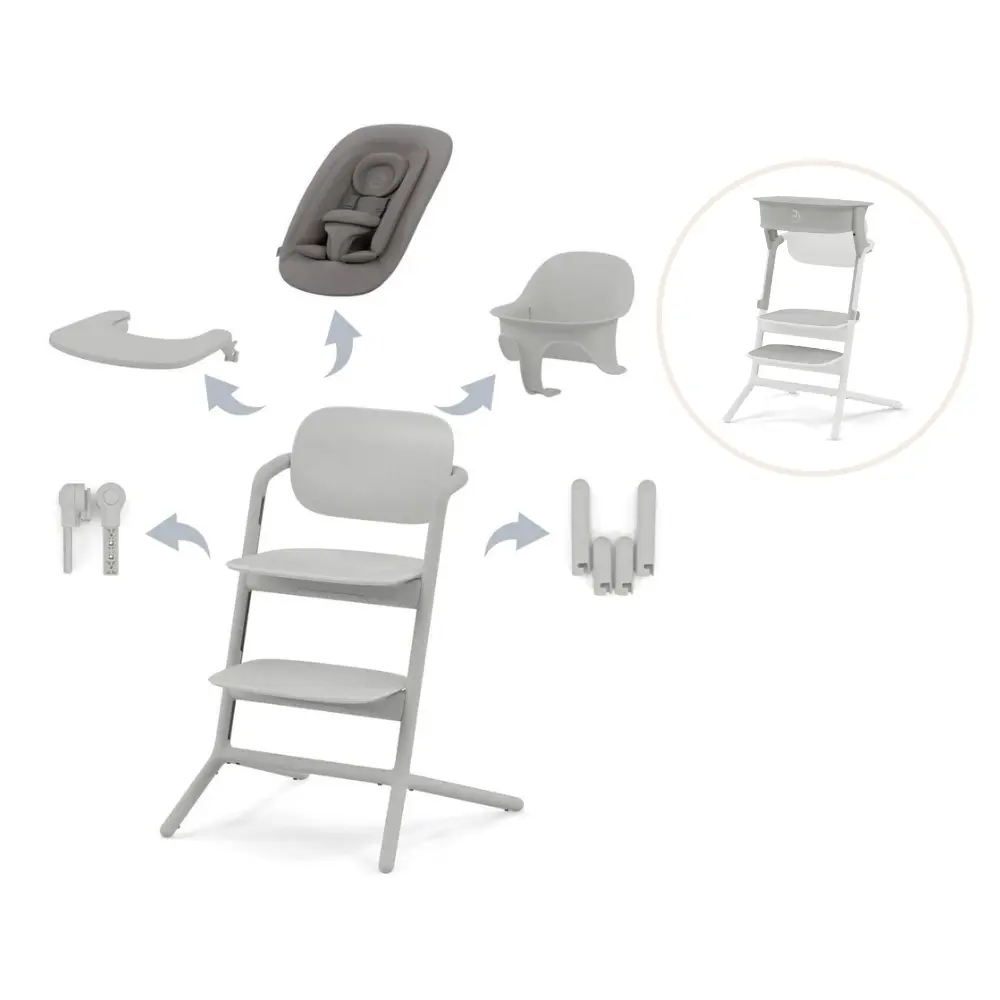 Lemo Højstol 4i1 Inkl. Læringstårn Suede Grey | Suede Grey fra Cybex
