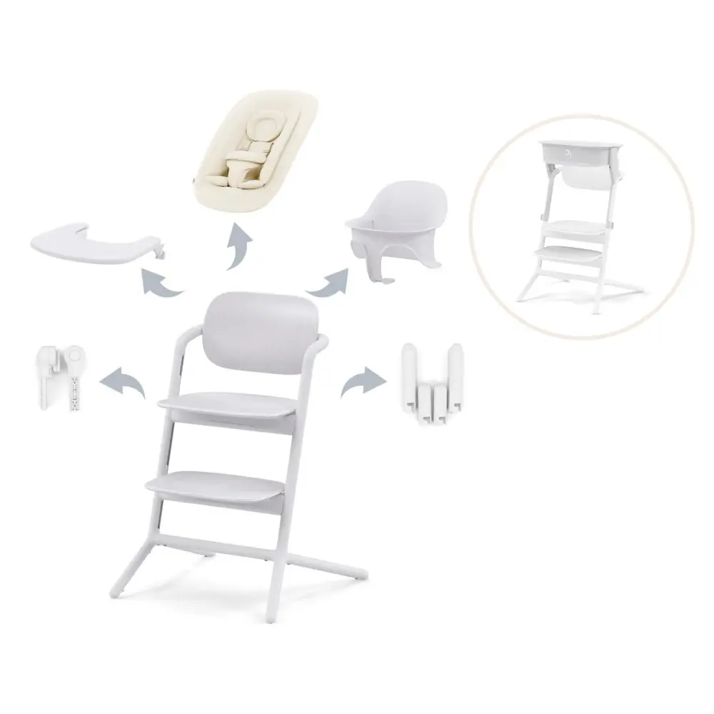 Lemo Højstol 4i1 Inkl. Læringstårn All White | All White fra Cybex