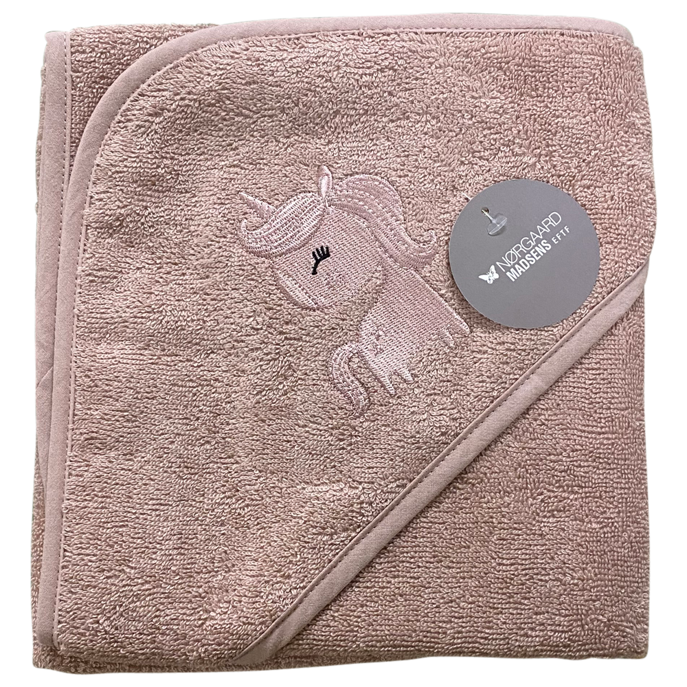 Badeslag Pale Mauve M  Sød Unicorn Str. 75x75 Cm. fra Nørgaard Madsen