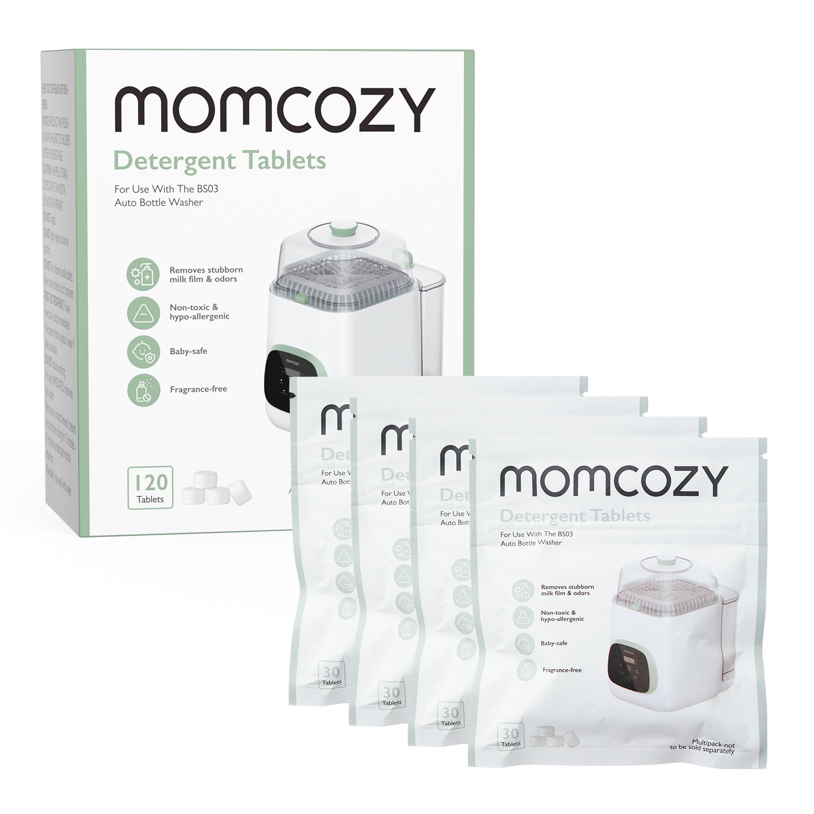 Opvasketablet Til Kleanpal Pro Flaskerenser fra Momcozy
