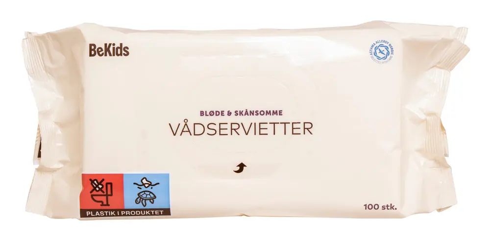 Vådservietter 100 Stk fra Bekids